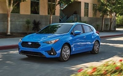 blue Subaru