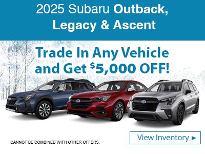 2025 Subaru Outback Legacy and Ascent