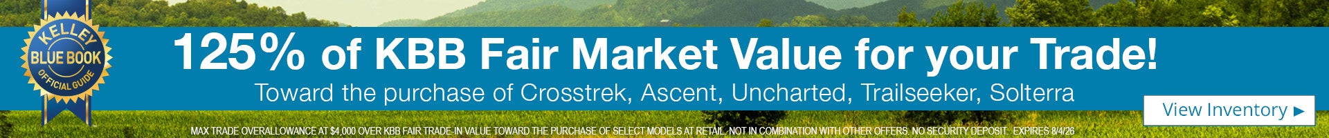 KBB Fair Market Value for your Trade