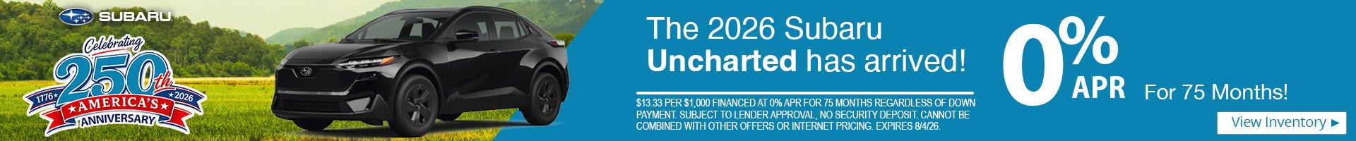 2026 Subaru Uncharted