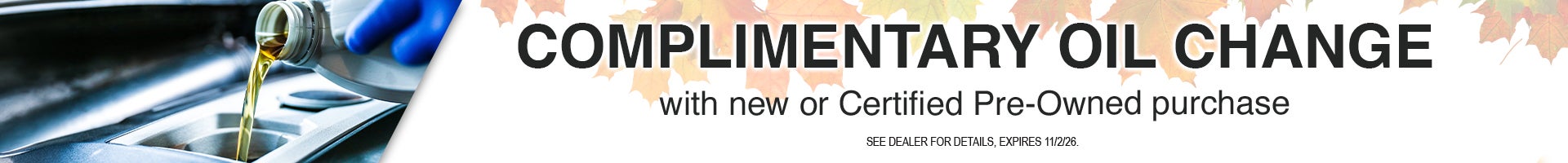 Complimentory Oil Change