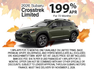 2026 Subaru Crosstrek Limited