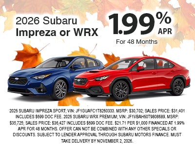 2026 Subaru IMPREZA/WRX