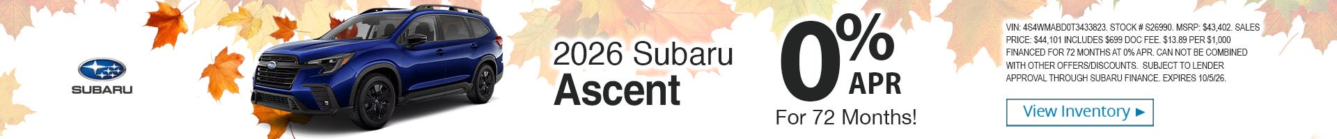 2026 Subaru Ascent