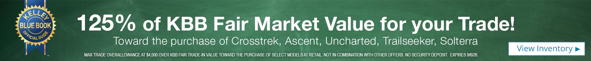 KBB Fair Market Value for your Trade