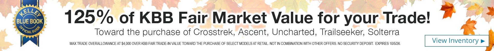 KBB Fair Market Value for your Trade