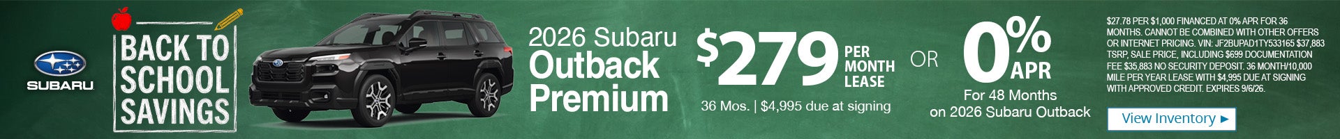 2026 Subaru Outback