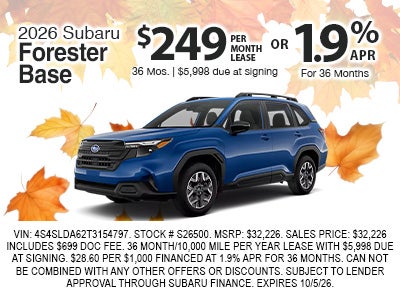 2026 Subaru Forester
