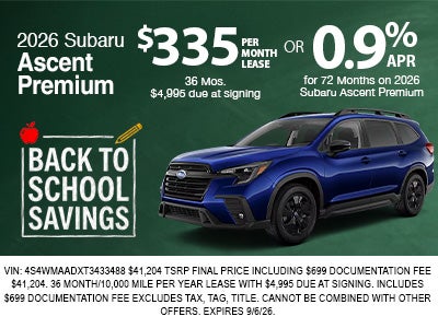2026 ASCENT APR/LEASE