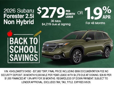2026 Forester APR/Lease