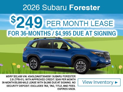 Lease on 2026 Forester