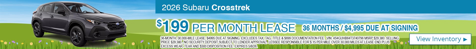 2026 Subaru Crosstrek