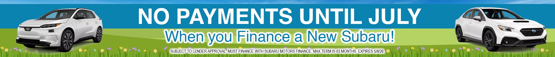 Finance a new Subaru 