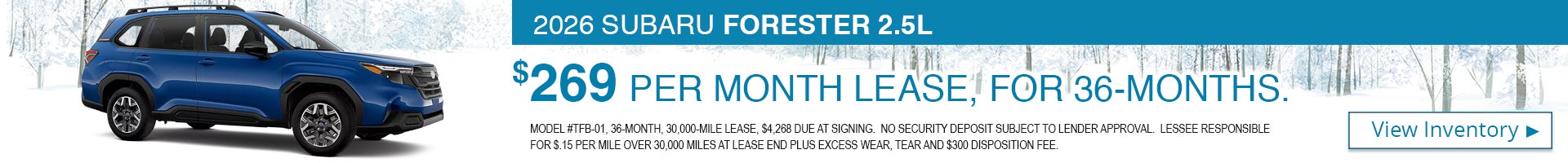 2026 Subaru Forester 2.5L