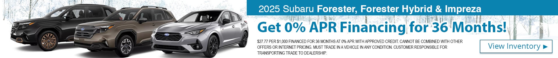 2025 Subaru Forester, Forester Hybrid & Impreza