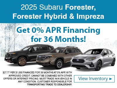 2025 Subaru Forester, Forester Hybrid & Impreza