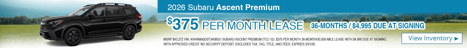 2026 Subaru Ascent Premium 