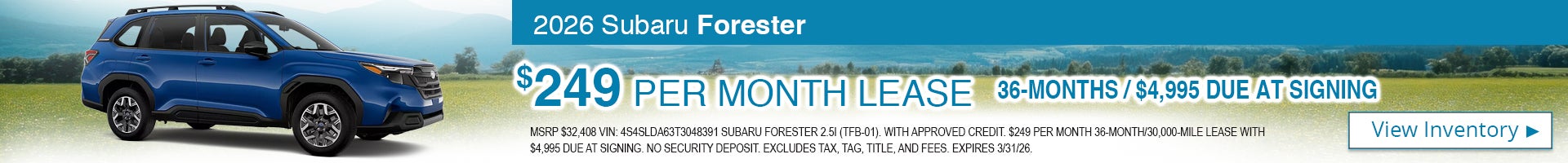 2026 Subaru Forester 