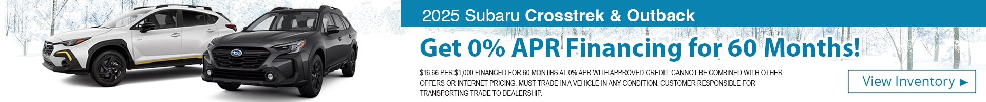 2025 Subaru Crosstrek & Outback