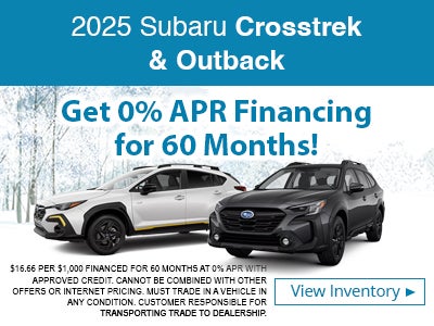 2025 Subaru Crosstrek & Outback