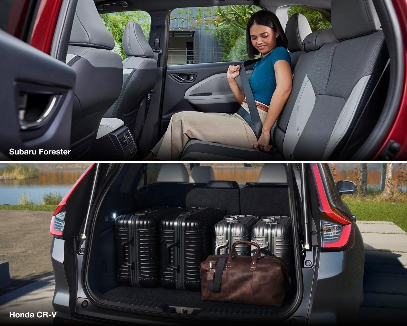 CR-V Hybrid vs. Forester Hybrid: Interior, Passenger Space, & Cargo