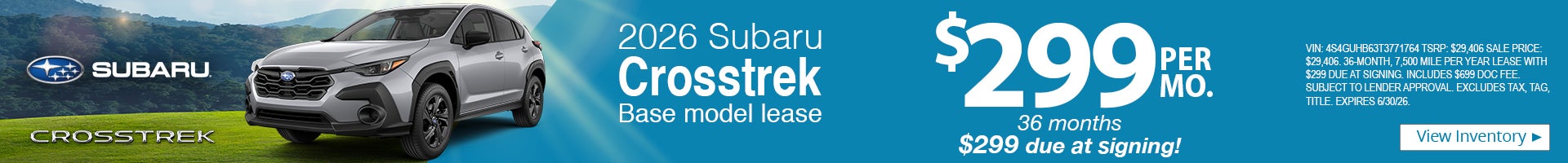 2026 Subaru CROSSTRE