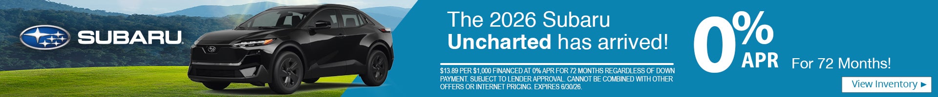 2026 Subaru Uncharted