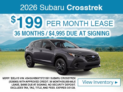 Lease on 2026 Crosstrek