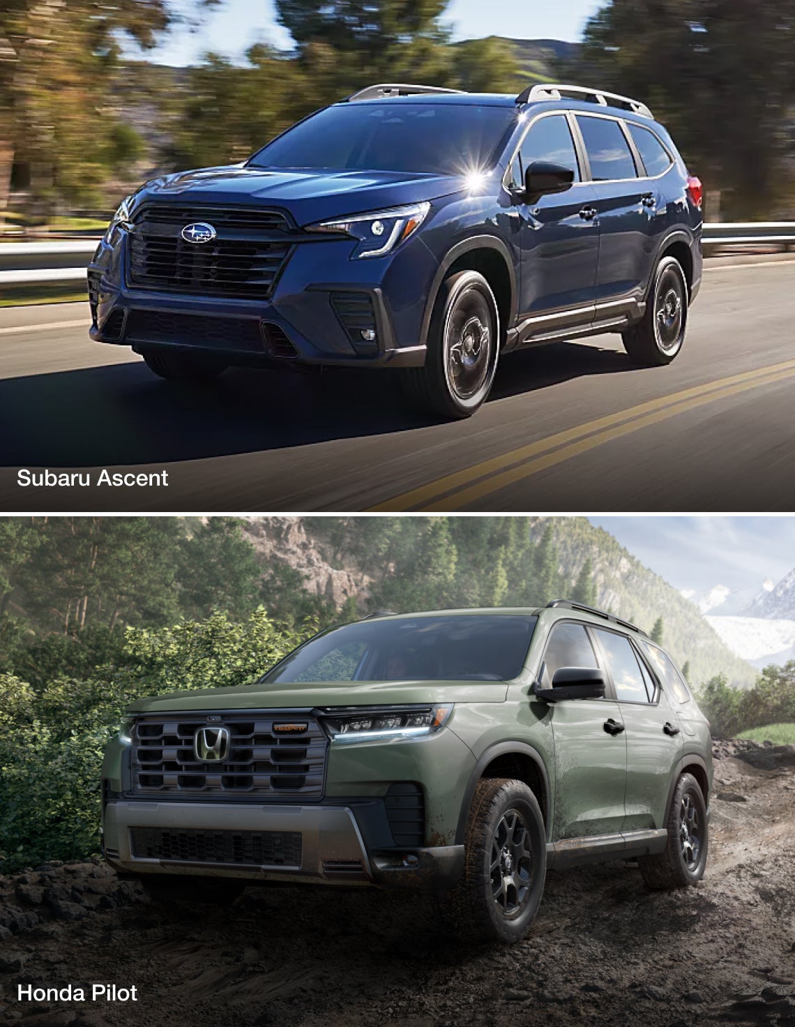 Subaru Ascent vs. Honda Pilot Specs
