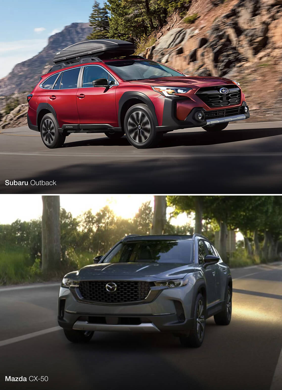 Mazda CX-50 vs. Subaru Outback Specs & Performance